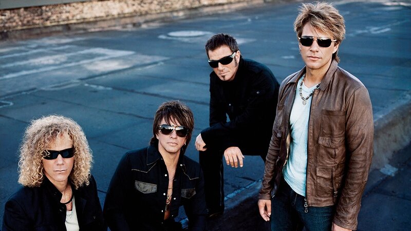 band members on street