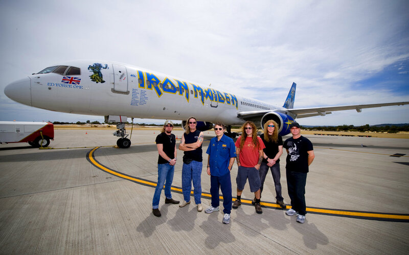 Band Members on Tarmac