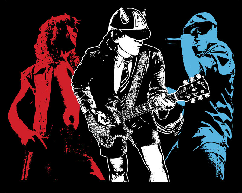 Band Members Performing — Black