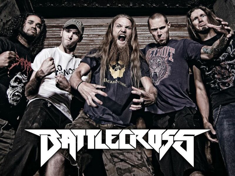 Band Members Posing — Black, Aggressive, Photograph