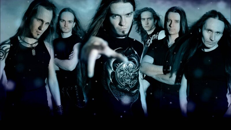 Band Members Posing — Black, Dramatic, Night, Photograph, Long Hair