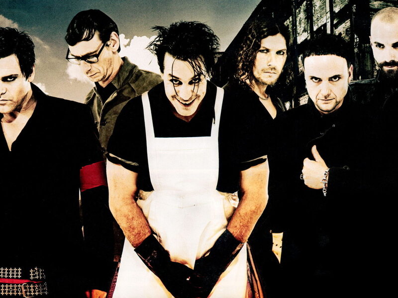 Band Members Posing — Black, Dramatic, Photograph, Apron