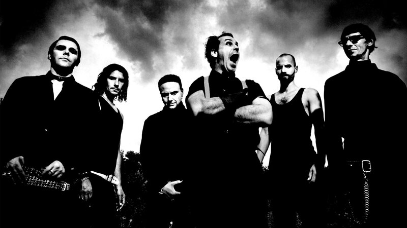 Band Members Posing — Black, Dramatic, Photograph, Men, Clouds