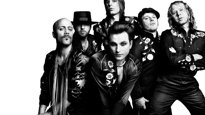 Band Members Posing — Black, Dramatic, Photograph, Men, Jackets
