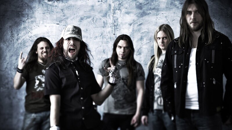 Band Members Posing — Black, Intense, Photograph, Rock Band