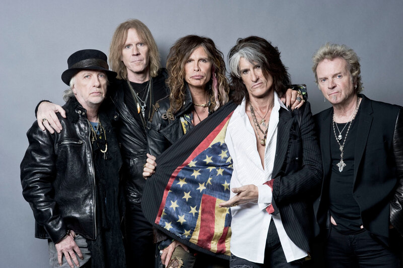 Band Members Posing — Black, Serious, Photograph, Flag