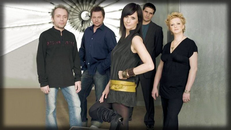 Band Members Posing — Black, Serious, Photograph, People, Clothing, Background