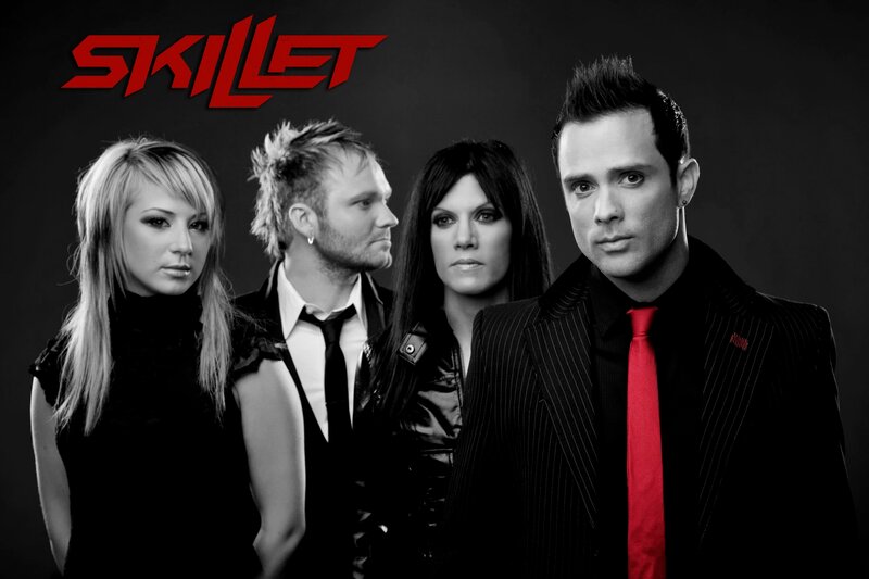 Band Members Posing — Black, Serious, Photograph, Red Tie