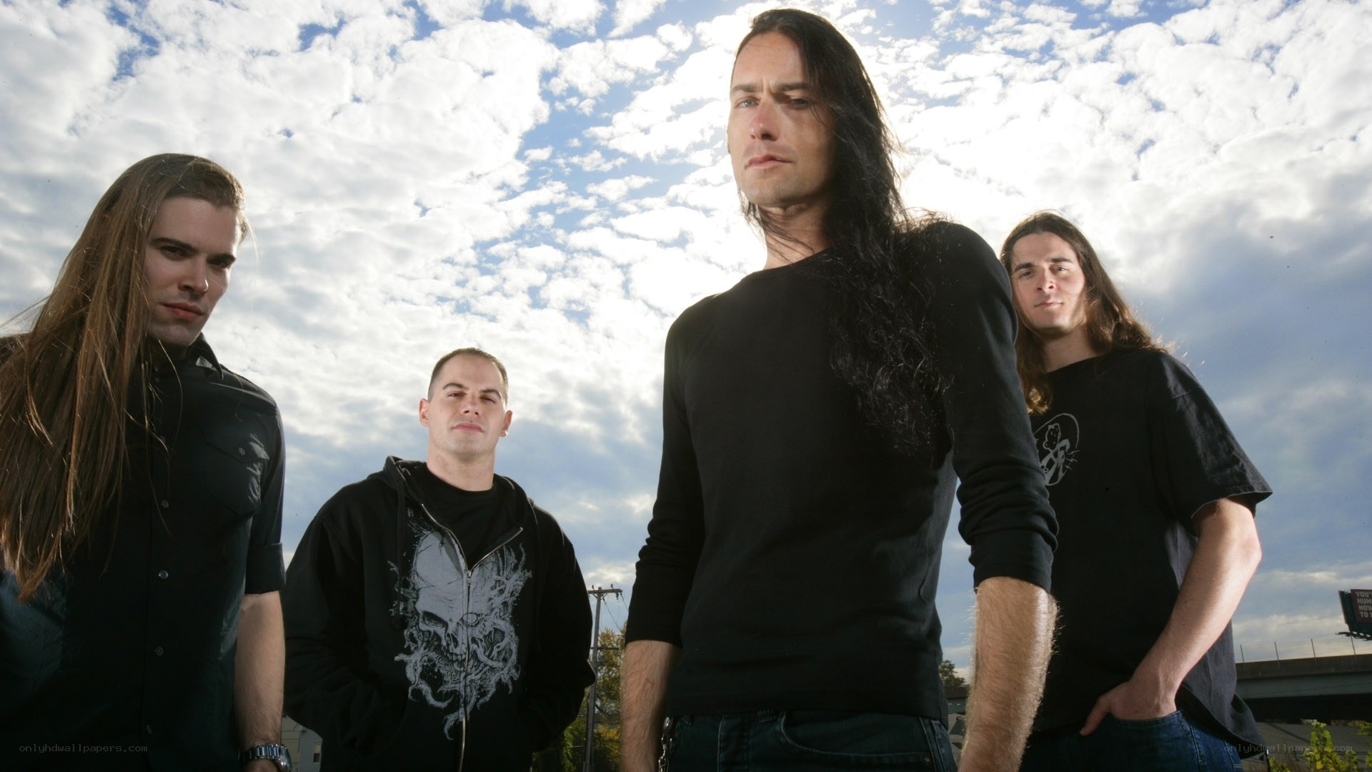 band members posing outdoors