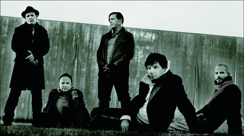 band members posing outdoors
