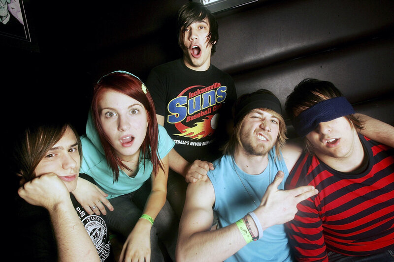 band members posing playfully