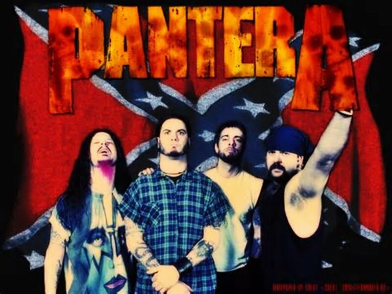 Band Members Posing — Red, Aggressive