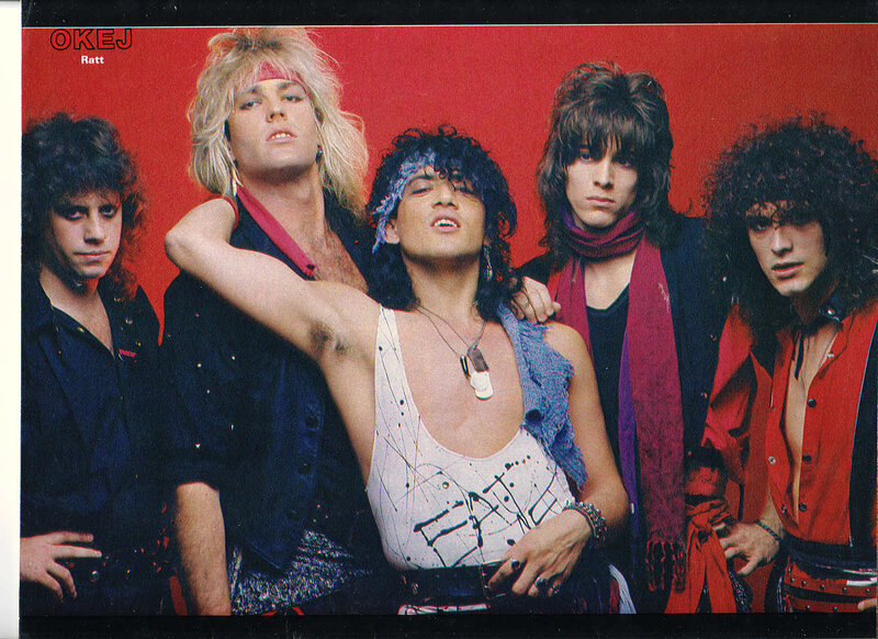 Band Members Posing — Red, Dramatic