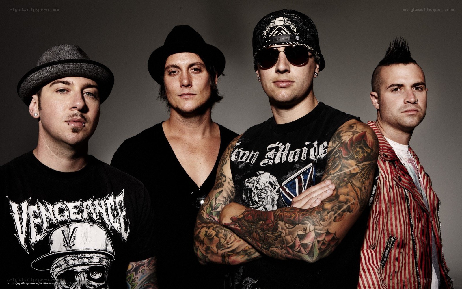 band members posing together