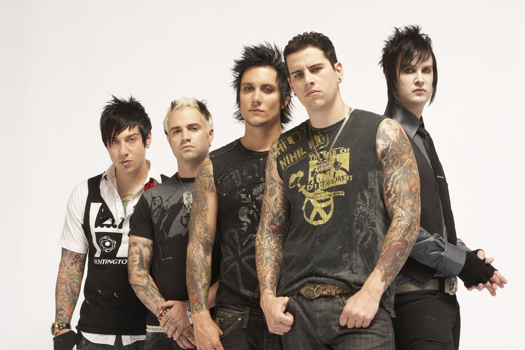 band members posing together