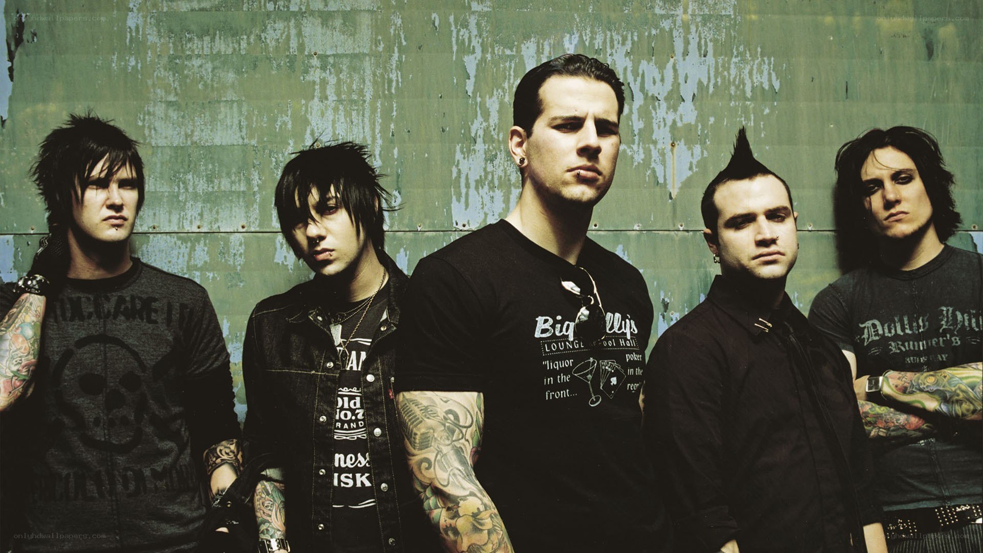 band members posing together