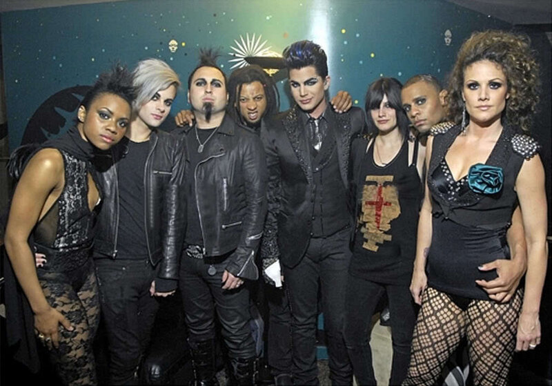 Band Members Posing Together — Black