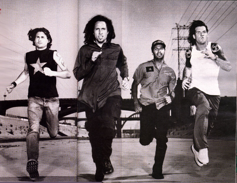band members running