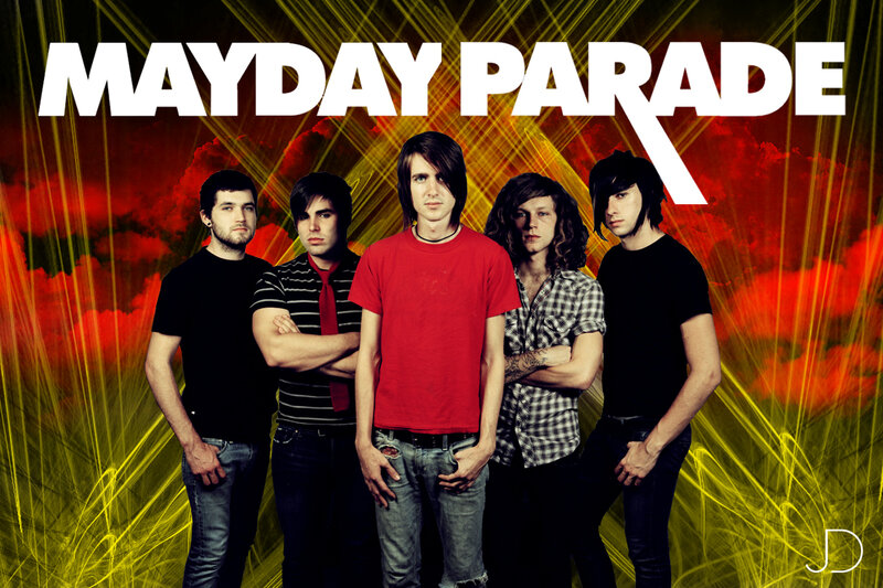 Band Members Standing — Red