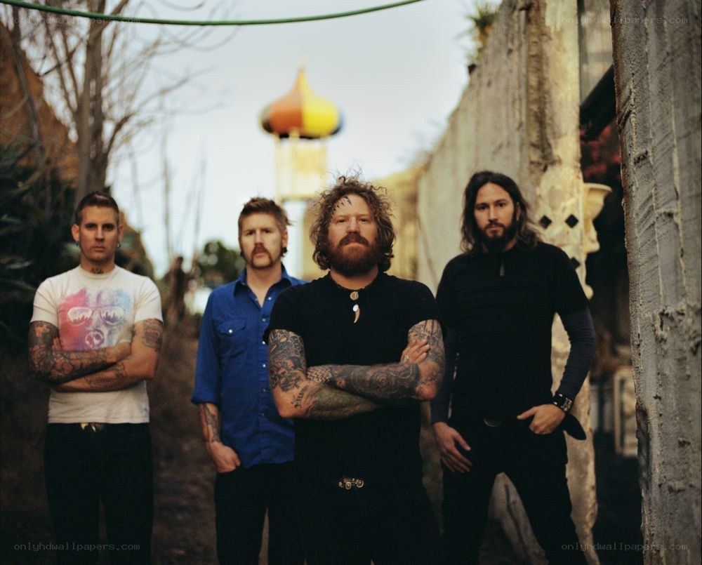 band members standing together
