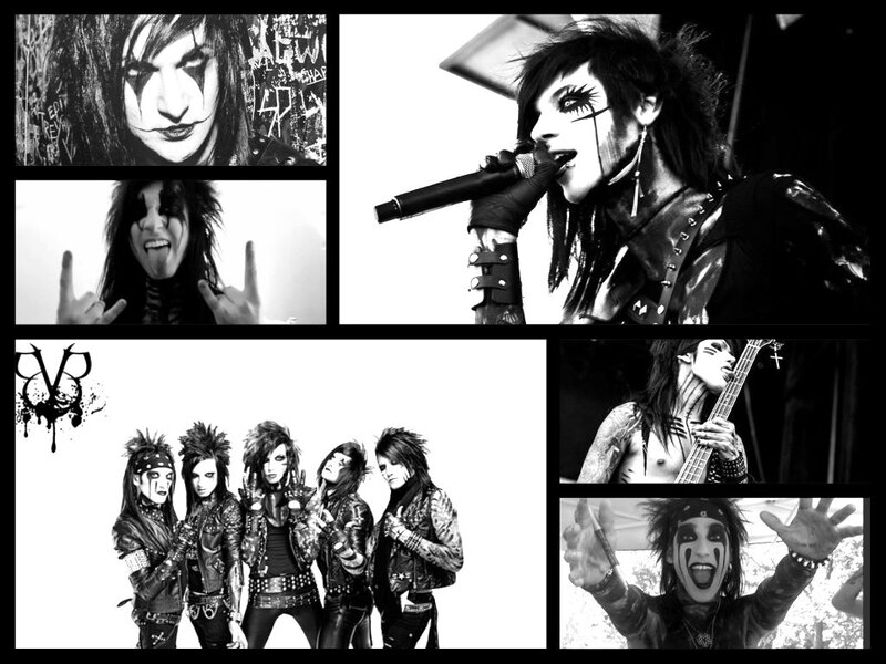 Band Members with Makeup — Black, Dramatic