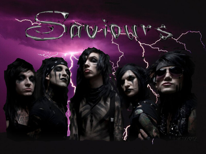 Band Members with Makeup — Purple