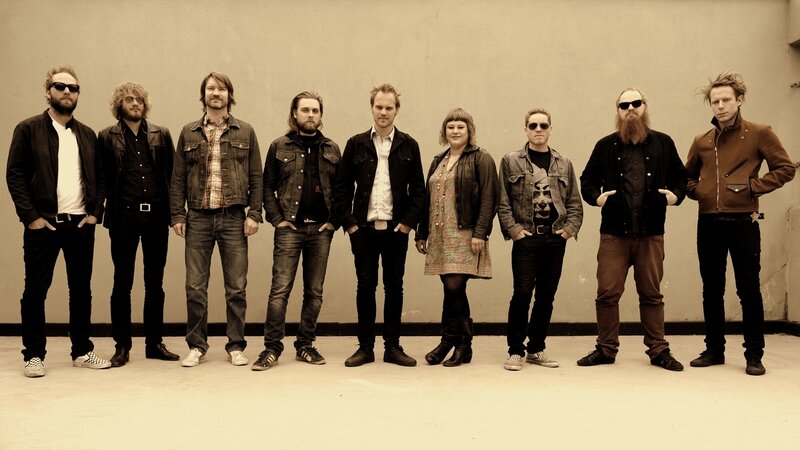 band of eight musicians