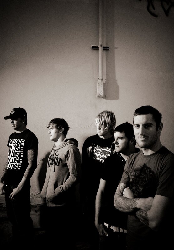 band of five men