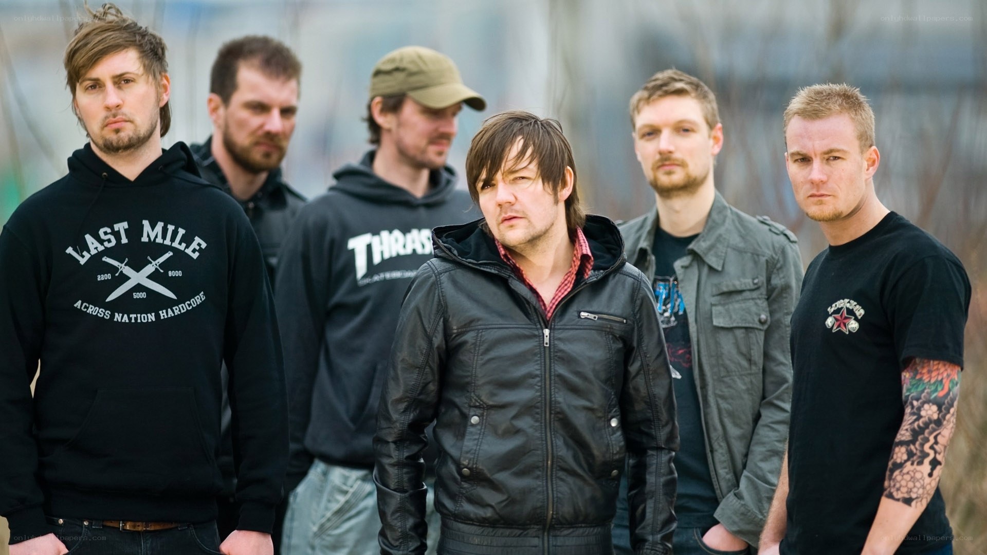 band of five men