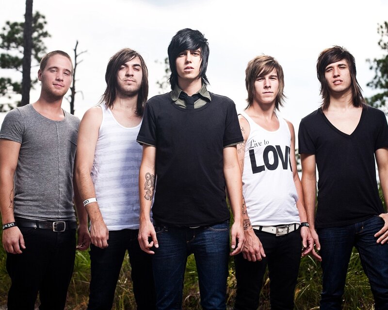 band of five young men