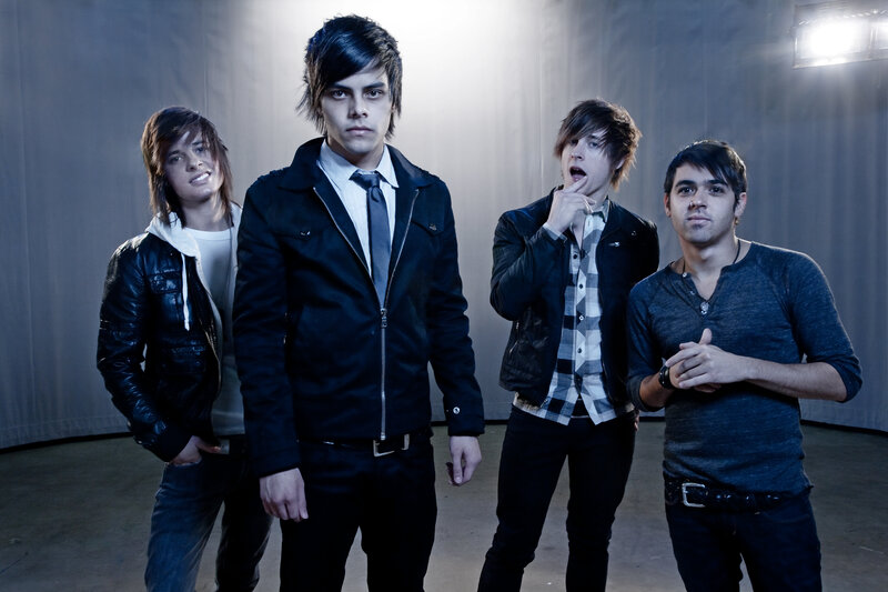 band of four young men