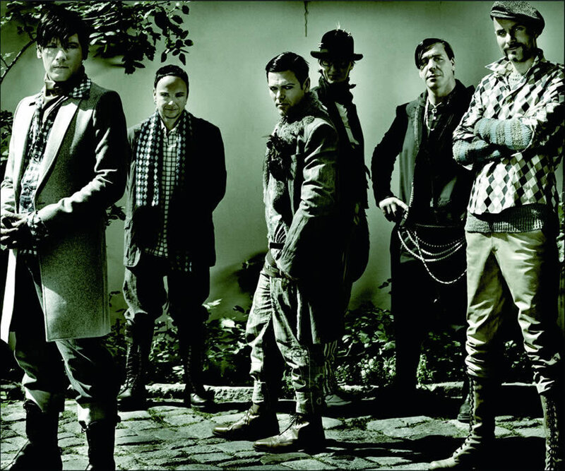 band of men in vintage clothing