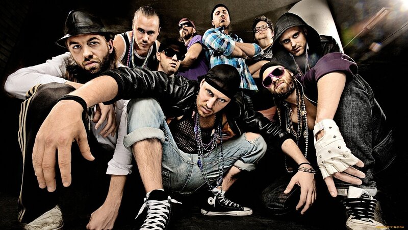 Band of Men Posing