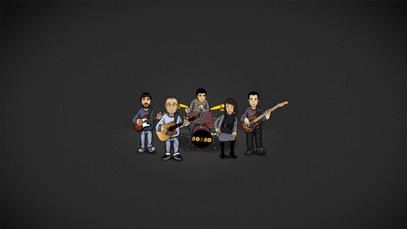 band of musicians cartoon