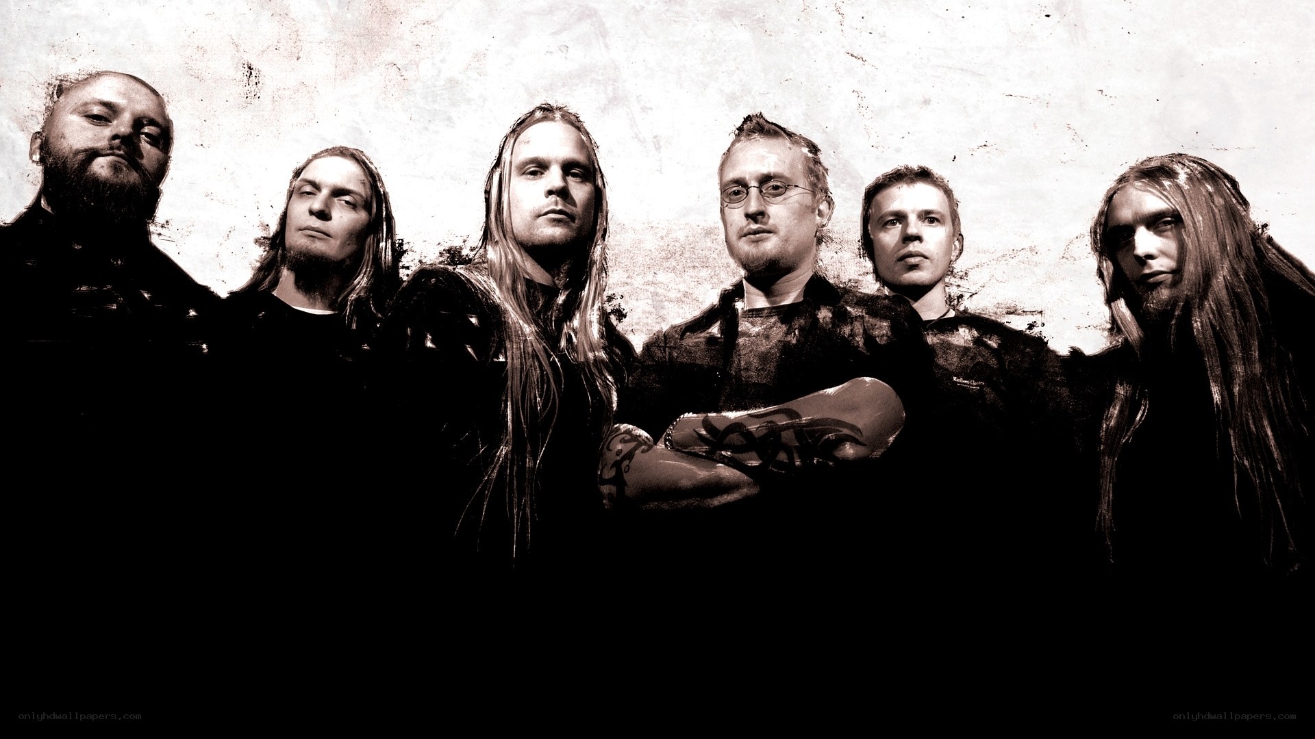 band of musicians in black and white