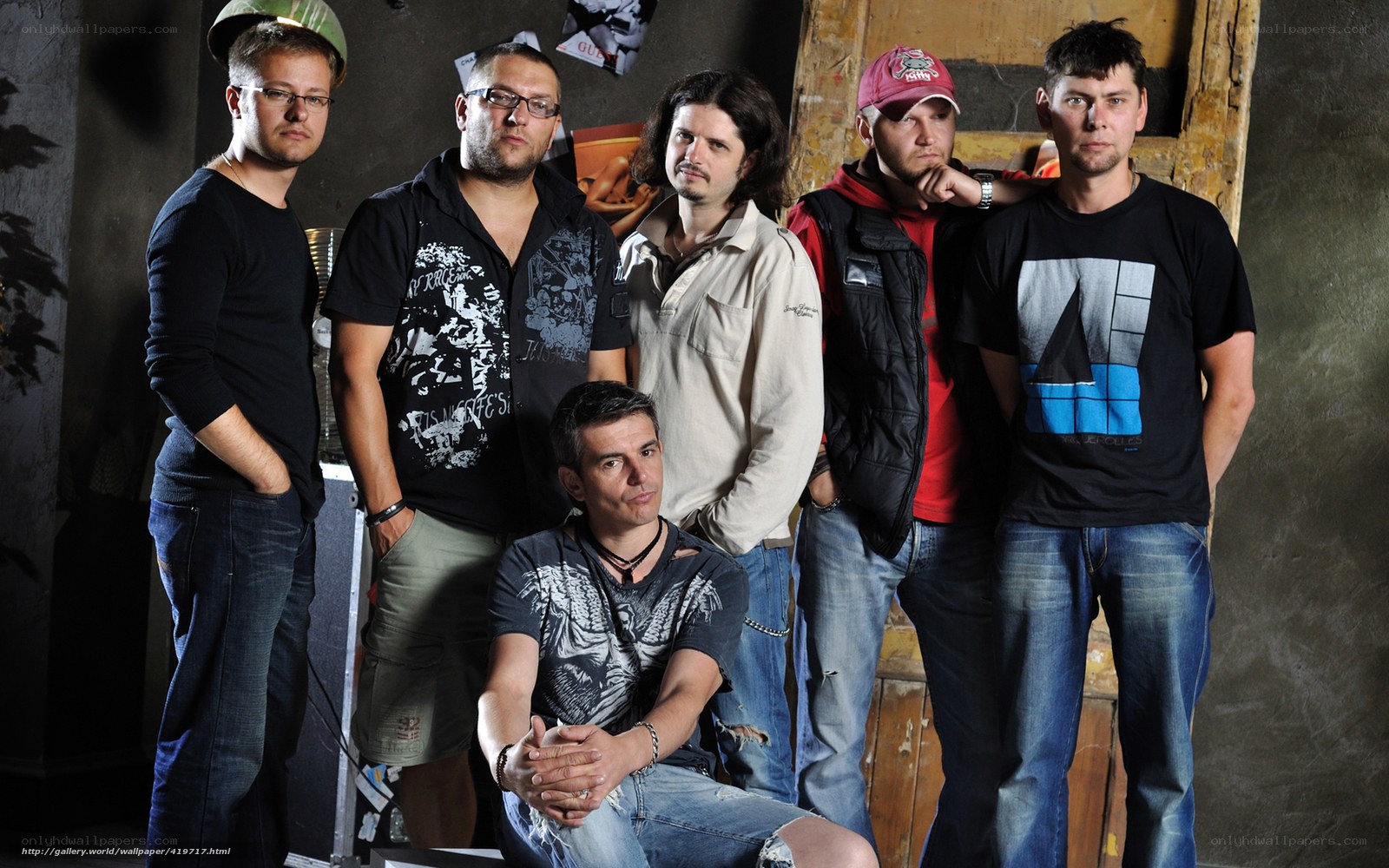 band of six men