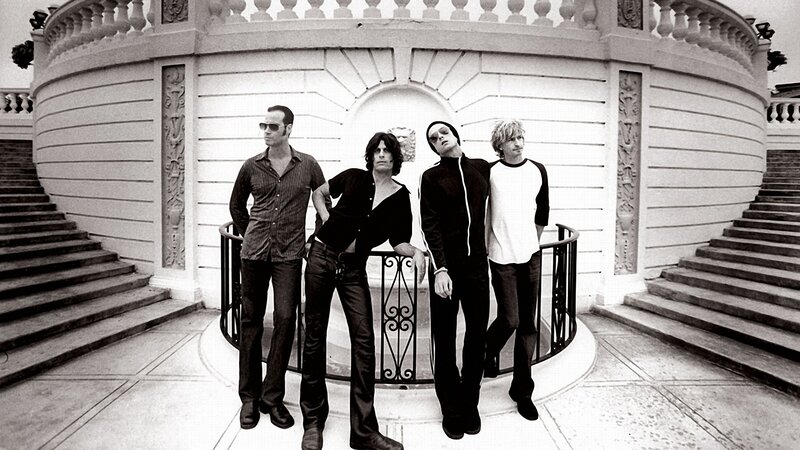 band on a grand staircase