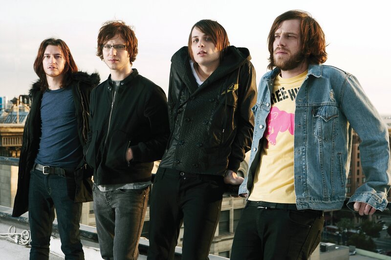 band on a rooftop