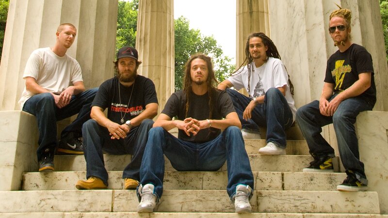 band on marble steps