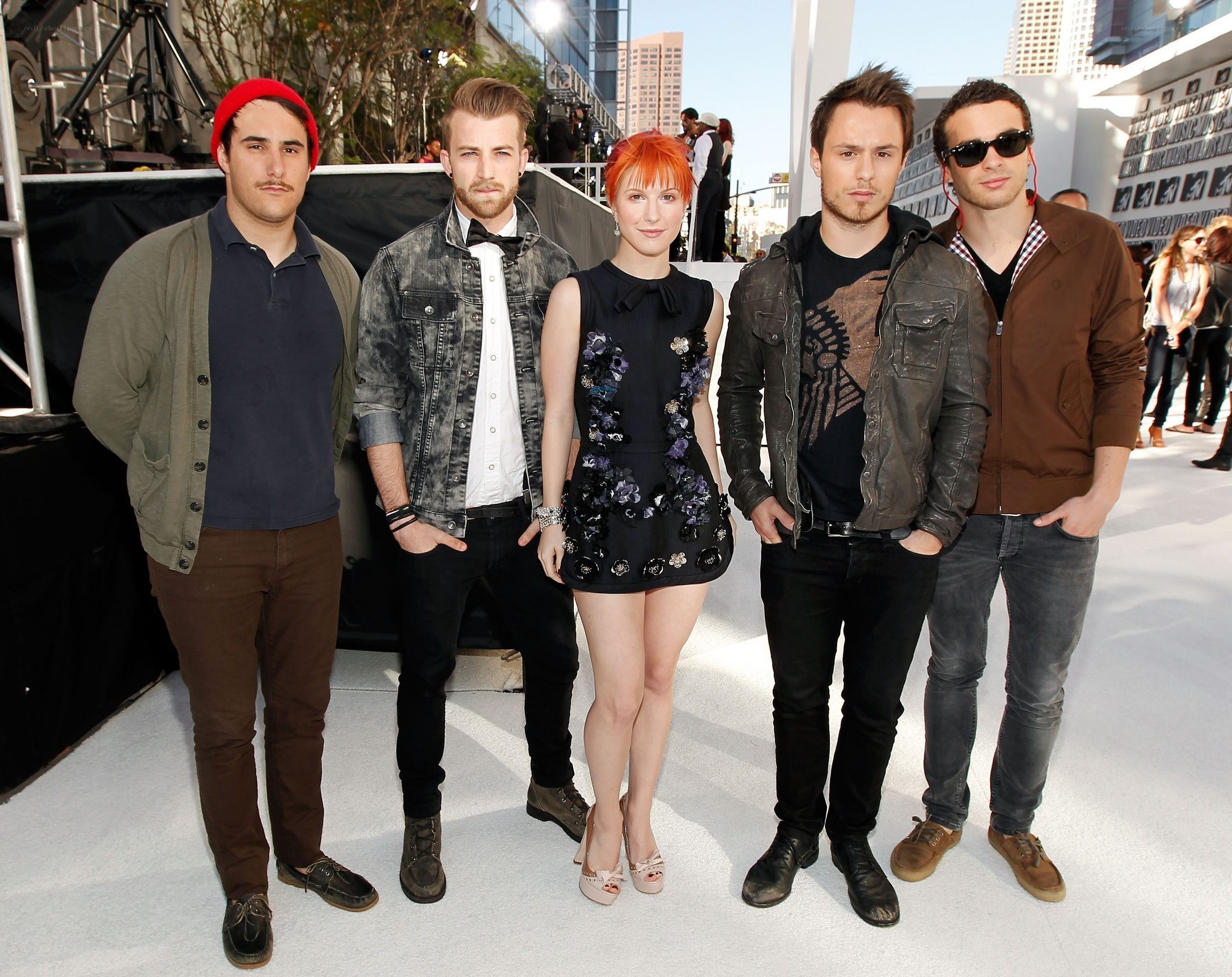band on red carpet
