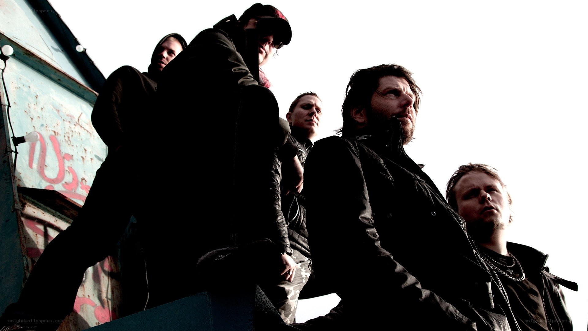 band on rooftop