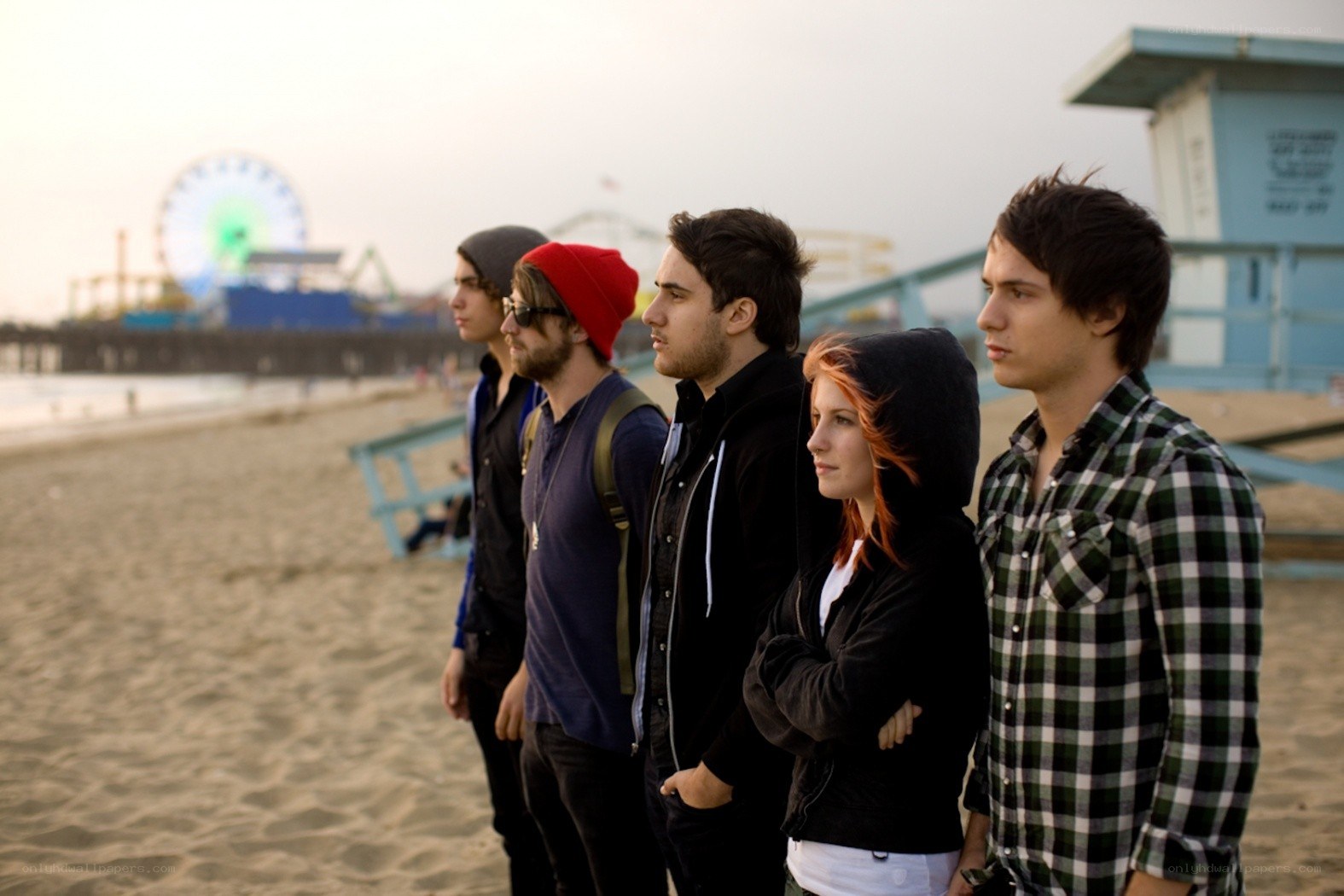 band on the beach