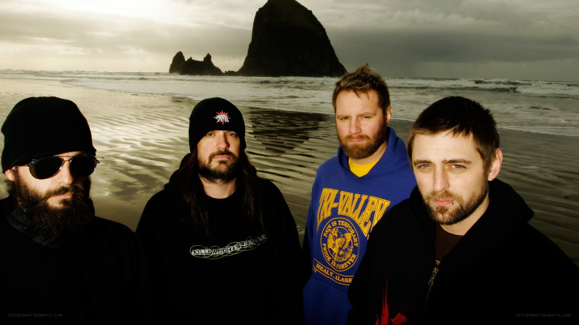 band on the beach