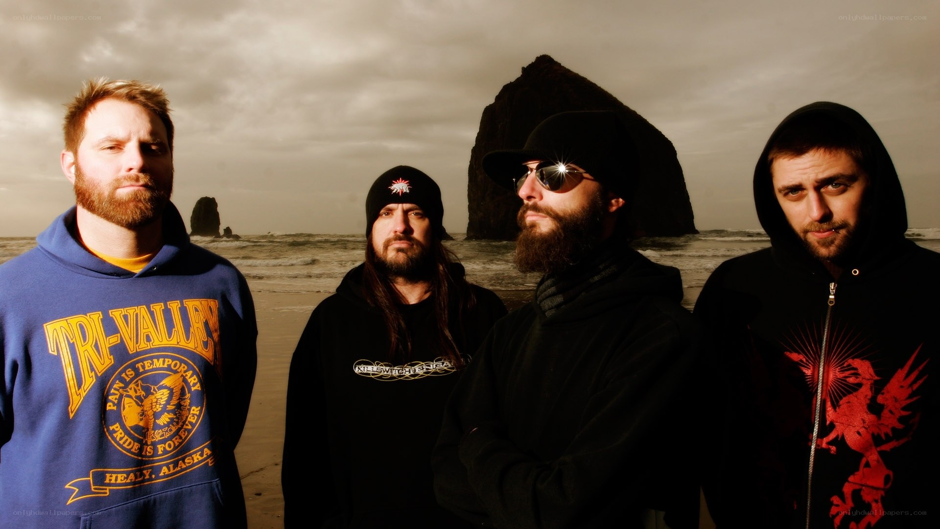band on the beach