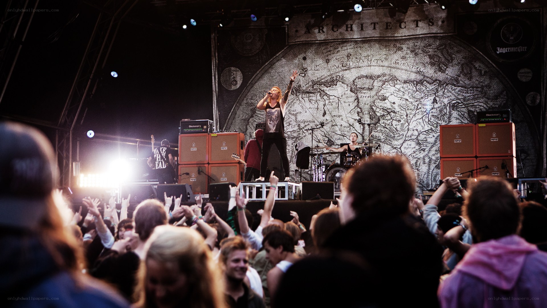 Band performing at a concert