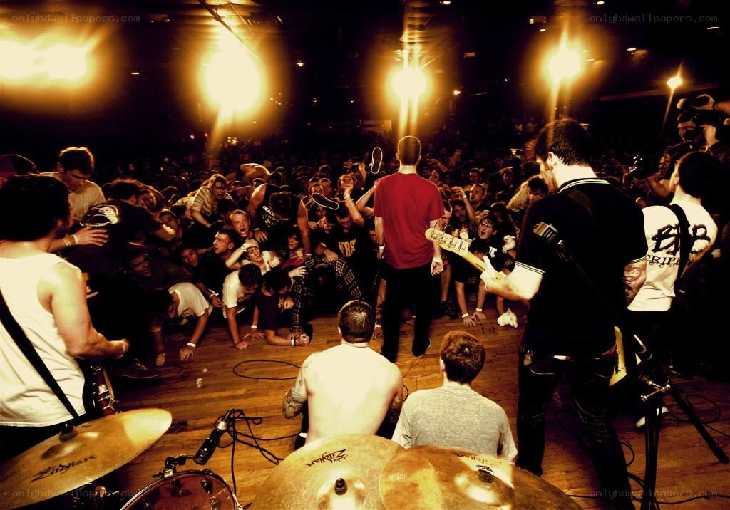 Band performing at a concert