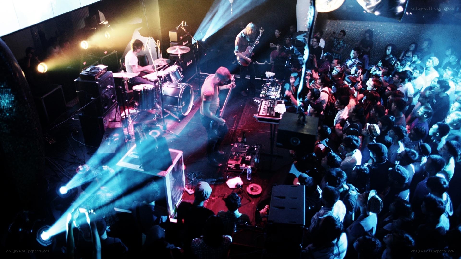 Band performing at a concert