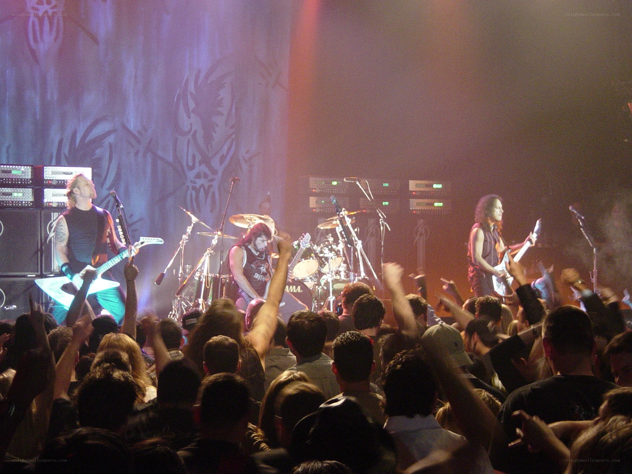band performing at concert