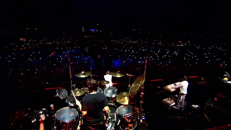 band performing at concert