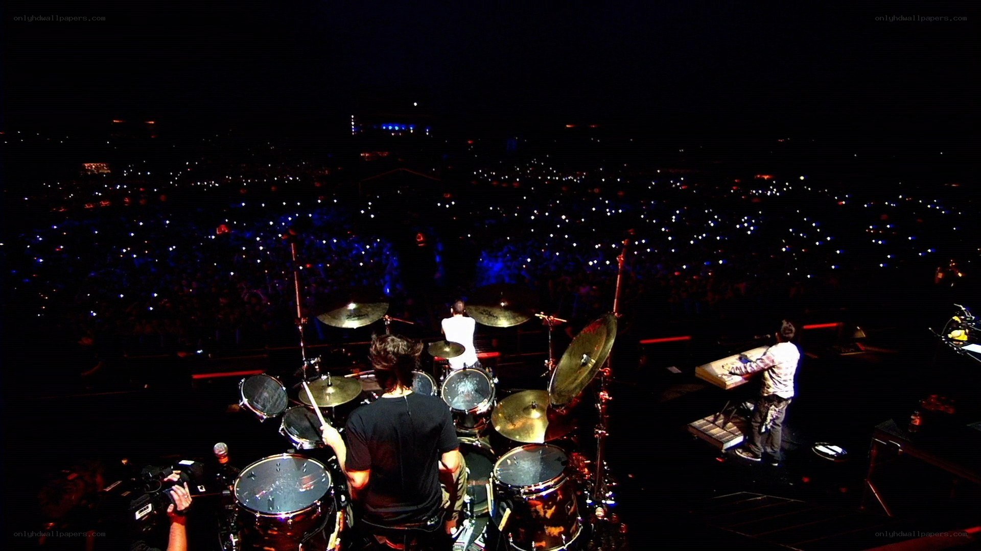 band performing at concert